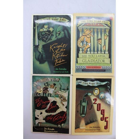 Time Warp Trio Jen Scieszka Book Lot Of 4 - Picture 1 of 12